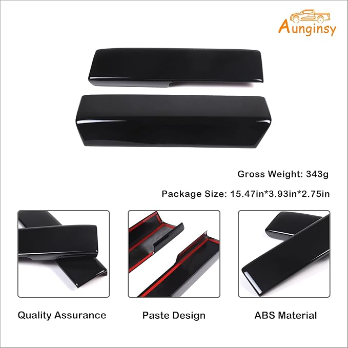 Car Center Console Armrest Protector Cover Compatible with Toyota Tundra 2022+ & Sequoia 2023+, Central Armrest Seat Storage Box Cover Cushion Lid Protector Pad Waterproof Anti-Scratch ABS Accessories
