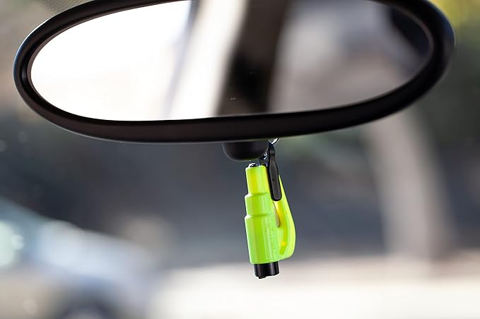 resqme The Original Compact Emergency Keychain Car Escape Tool, Seatbelt Cutter and Window Breaker, Made in USA, Pack of 2