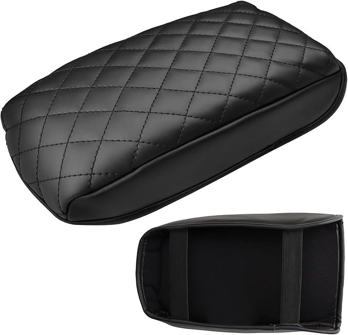 INTGET Car Center Console Armrest Cover for VW Volkswagen Jetta Accessories 2012 2013 2014 2015 2016 2017 2018 Middle Arm Rest Seat Box Cover Elbow Cushion Pad (Cushion, 2012-2018 A Version)