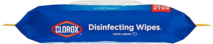 Clorox Disinfecting Cleaning Wipes Flex Pack, Bleach Free, Crisp Lemon, 75 Count (Pack May vary)