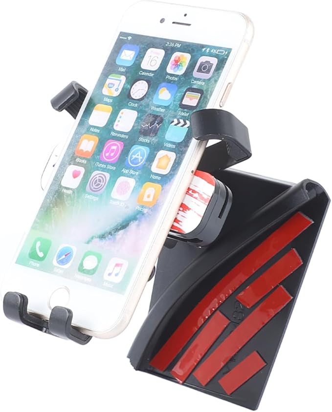 Phone Holder Compatible with Cadillac Escalade 2021-2025,360° Rotation Adjustable Center Console Navigation Screen Cell Phone Holder Fit for Most Smartphones (C)
