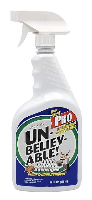 Unbelievable Pro Stain and Odor Remover, 1 Quart, 1 Count