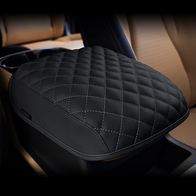 KMMOTORS Carnival KA4 2020-2025 Center Console Cover, Armrest Cushion, Console Protector, Carnival Accessories(Carnival KA4, Black)