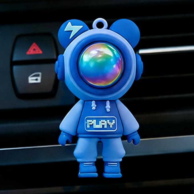 Car Air Freshener,Astronaut Vent Clip,Car Odor Eliminator,Car Air Freshener Clips (Purple)