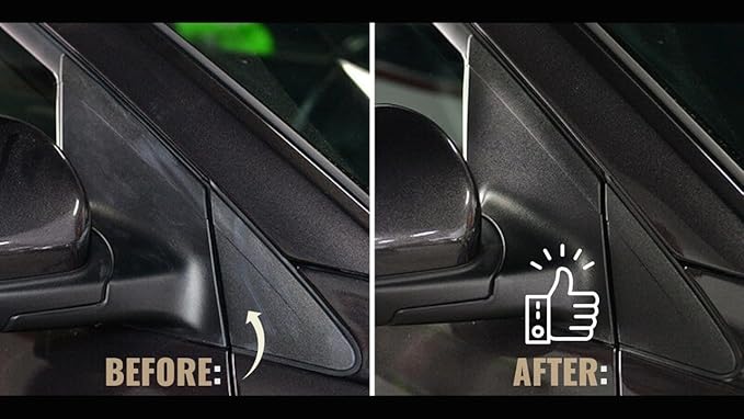 Plastic & Tire Trim Restorer – Shine & Protect Faded Car Trim – Conceals Scratches, UV Resistant, Lasts 8+ Months – 6.7 Fl Oz