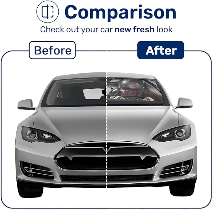 GENANY Windshield Sun Shade for Electric Vehicle (59x37 inches), Sun Shade Windshield, Shades for Front Windows, Sunshade for Car Windshield, Xmas Auto Gift, Car Decor