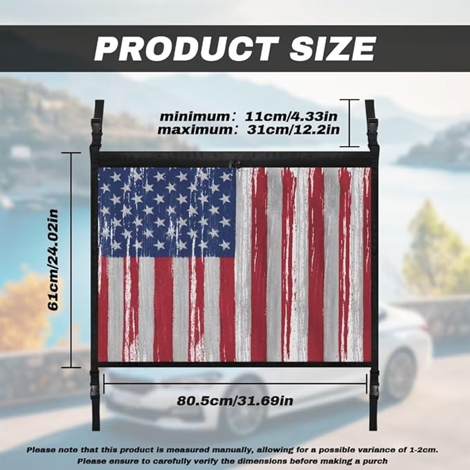 American Flag Print Car Roof Storage Bag Auto Seat Storage Hanging Bag Multi-Purpose Car Bag Storage Box Organizer Pouch Pocket One-Size-Fits Tidy Pouch Pocket Storage for Small Items