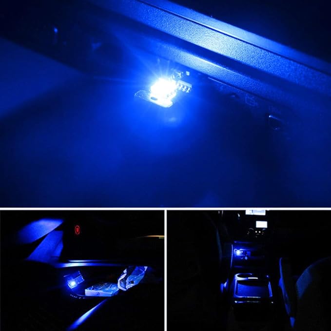 iJDMTOY Touch Control RGB Multi-Color USB Plug-in Miniature/Nano LED Car Interior Ambient Accent Lighting Kit