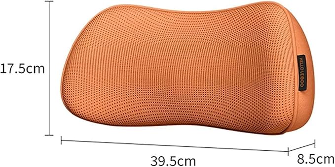 Car Fit for Seat Lumbar Ergonomic Waist Pillow Waist Cushion Breathable Lumbar Support Vehicle Office Car Accessories(Orange)