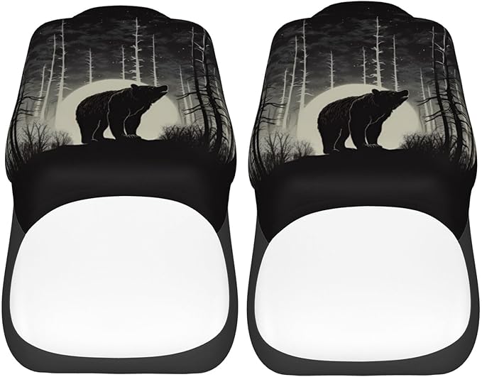 Delerain Car Seat Covers Set 2Pcs, Vintage Bear Animal Universal Front Car Seats Vehicle Enterior Protector Suitable Fits Most Car Auto SUV Sedan Truck