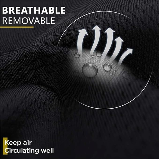 Car Seat Headrest Neck Rest Cushion, Car Seat Neck Pillow 100% Pure Memory Foam Neck Pillow with Breathable Removable Cover, Comfortable Ergonomic & Neck Pain Relief(14.17x11.8x3.9 in) (1 Pack, Black)
