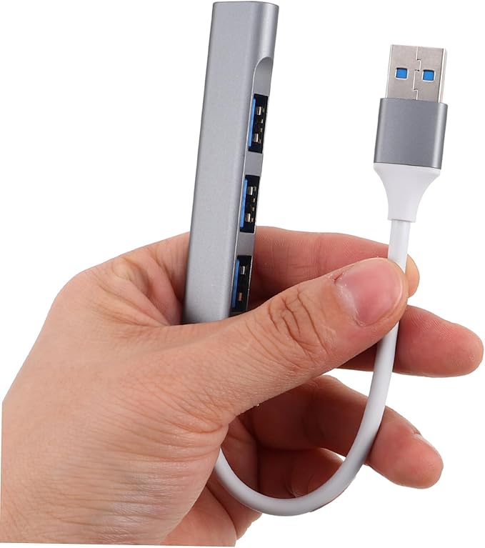 Uonlytech USB Hub Multi-Port Splitter for Laptop and Desktop High-Speed USB Expansion Hub for Multiple Devices for Car and Home Use