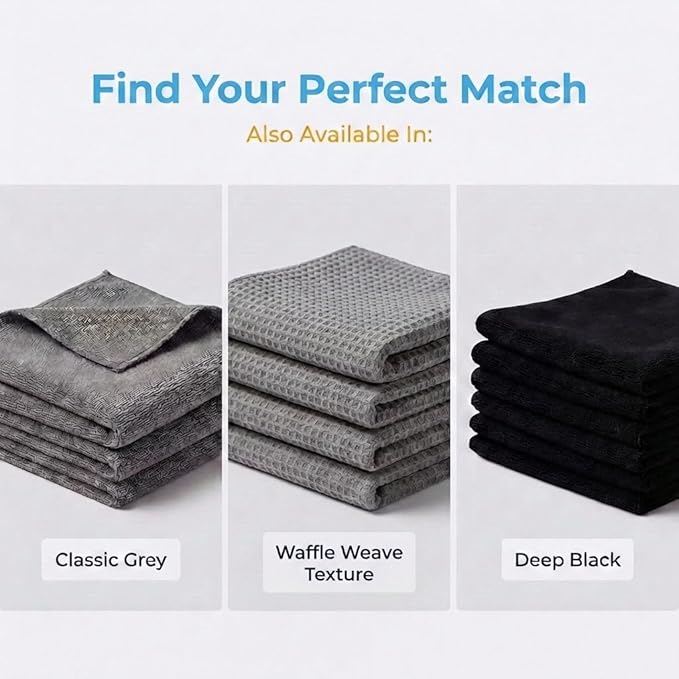 MIRACLEAN Microfiber Cleaning Cloth 12 Pack - 12 x 12 inches - Rags for Cleaning House Streak-Free Wipes for Screens, Dusting & Appliances - Premium Micro Fiber Cloth for Cleaning