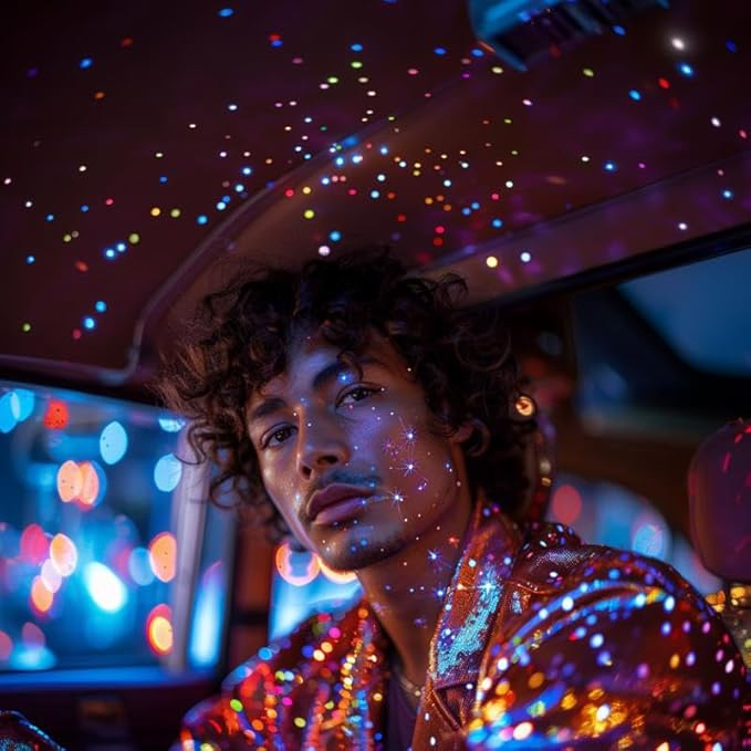 VASTFIRE Dual-Color Starlight Headliner Kit - 1000 Fibers Music Sync 32W RGBW Fiber Optic Car Ceiling Lights for Trucks, SUVs, Jeep Wrangler (2018-2024) | Twinkle Effects | Bluetooth App Control