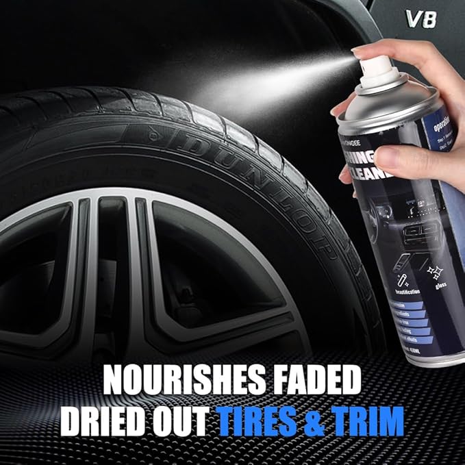 EAWONGEE Interior Car Cleaner & Protectant, 450ml, Multi-Surface Polish for Plastic, Leather, Vinyl, 2pcs