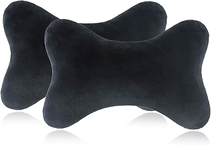 Car Neck Pillow(2 Pack), Softness Car Memory Headrest Pillow, Comfort Breathable Car Neck Support Pillow with Removable Cove for Relieve Fatigue Pain/Comfortable Ergonomic Design