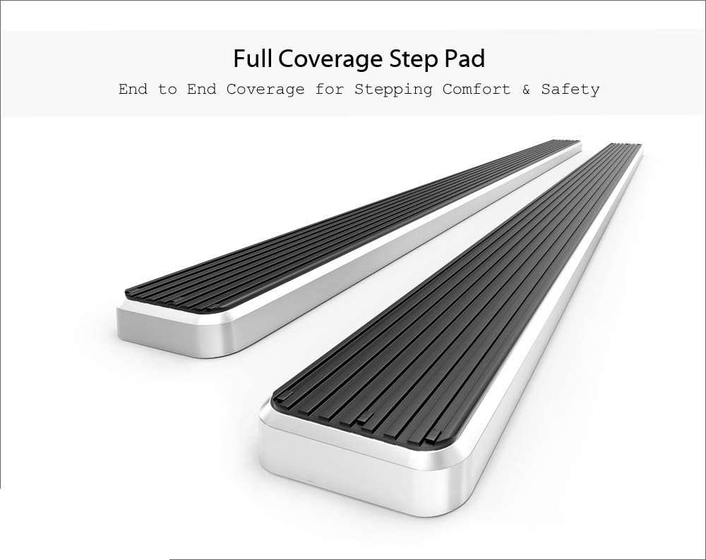 APS Running Boards 6 inches Compatible with Ford F150 2015-2025 Regular Cab & F-250 F-350 Super Duty 2017-2025 304 Stainless Steel (Nerf Bars Side Steps Side Bars)