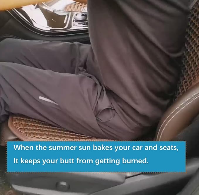 New Summer Cooling Ventilated Big Air Mesh Seat Cushion Pad for Car,Universal Breathable Vented Seat Cover Fits Car SUV Truck Van Pickup for Driving Seat(Brown-BackCushion-1Pcs)