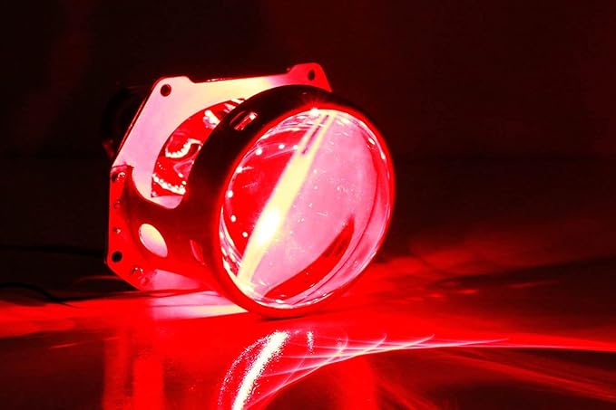 iJDMTOY Brilliant Red 15-SMD LED Accent Ambient Lighting Kit Compatible with Car Motorcycle Projector Lens Demon Eye Retrofit