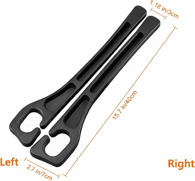 Seat Gap Filler 2 Pack, Car Seat Gap Plug with Storage Slot for Phone & Keys, High-Density Elastic Car Slot Organizer for Most Cars, SUVs, and Trucks - Black