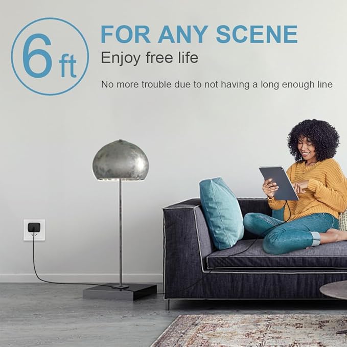 iPhone 17 16 15 Charger Fast Charging 3 Pack USB C Charger Block Type C Chargers 6FT Cord Wall Chargers Compatible with iPhone Air/17/17 Plus/17 Pro/17 Pro Max/16/16 Plus/16 Pro (Black)