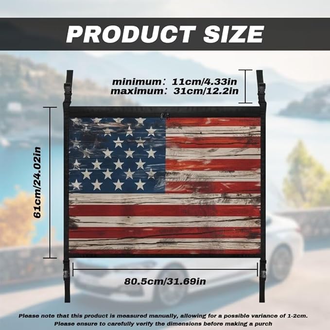American Flag Car Roof Storage Bag Car Storage Bag Organizer All Car Storage Organizers Vehicle Passenger Seat Organization and Storage for Travel