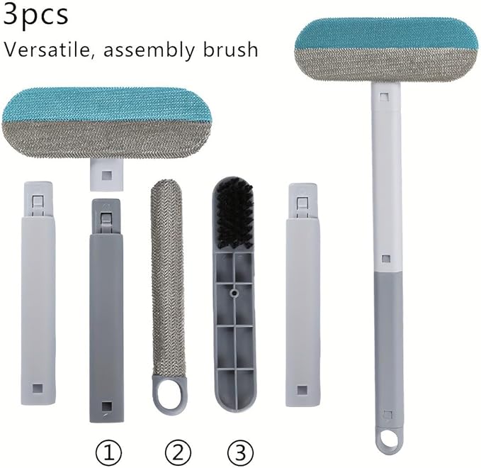 Pet Hair Remover, 4-in-1 Reusable Dog & Cat Hair Removal Tool – Extra Long Handle (23.4"), 2-Pack (Value Pack), Effective Lint Brush for Furniture, Couch, Carpet, Car Seats & Window Screens