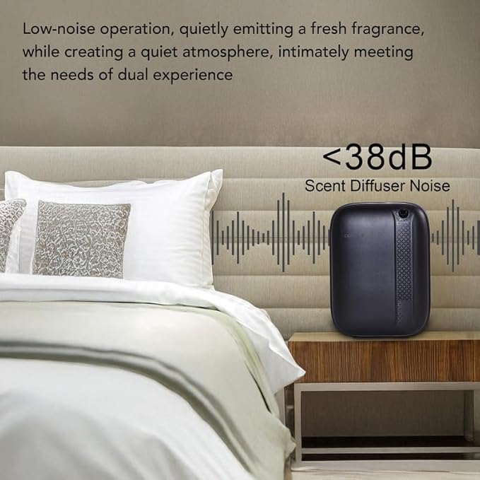 Hotel Waterless Essential Oil Diffuser – Include Top6 Scent Oil - 400ml/2000 Sq Ft - Aromatherapy Scent Diffuser Machine, Oil Diffusers for Home Bedroom, Large Room, spa,Office & Car, Air Diffuser