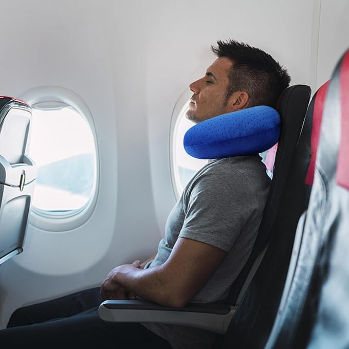 Neck Pillow for Travel Pillow Memory Foam U Shape Comfortable Travel Neck Pillow Head Neck Support Airplane Pillow for Traveling, Car, Home, Office, Travel Neck Flight Pillow