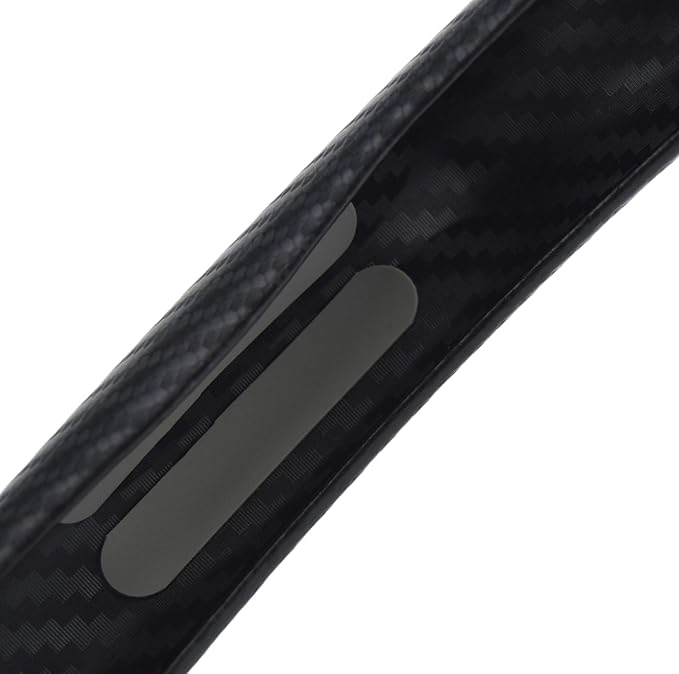 Quick Install Sporty Carbon Fiber Pattern Steering Wheel Cover Universal fit 14½ to 15 inches Car Sendan Coupe SUV Pickup 14.5 to 15