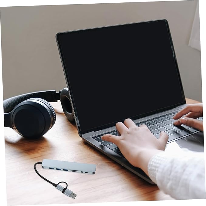 SHOWERORO Type Multi Port USB Hub Splitter Expander for Laptop and Devices High Speed Data Transfer Compact Design for Easy Portability