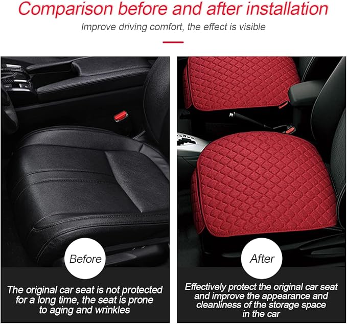 Moly Magnolia Car Seat Cover/Protector, Car Seat Cushion, Breathable, Comfort, Universal for Most Vehicles, Automotive Interior Seat Protector, Car Seat Cover for Men and Women (Red)