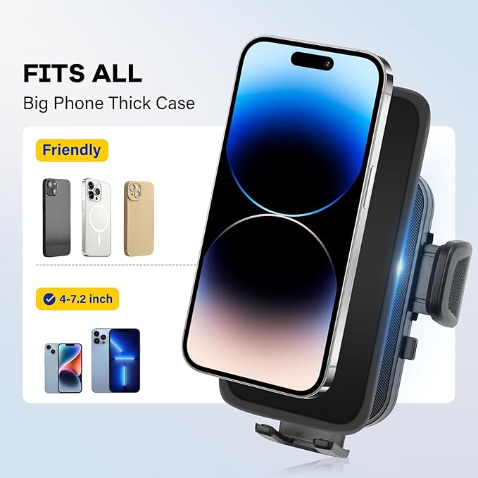Car Phone Holder Compatible with 2019-2022 GLC/2019-2022 C-Class/2021-2022 V-Class Accessories 10.25-Inch Screen Fixed Clip Cell Phone Mount Bracket Hands-Free 360° Rotation