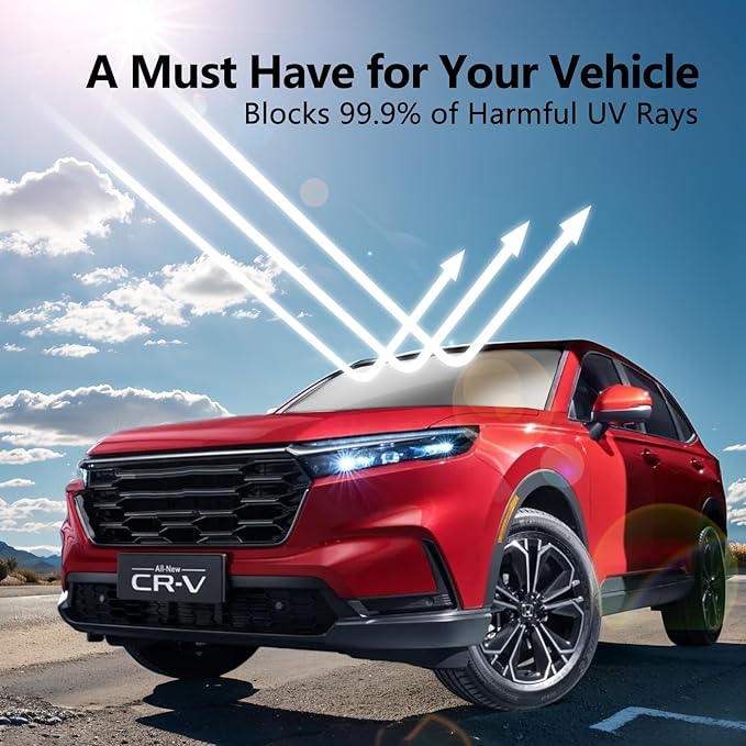 for 2023-2026 Honda CRV - Premium Sunshade for Ultimate Heat & UV Protection, Foldable Front Windshield Sun Shade for 2023 2024 2025 2026 CR-V SUV Accessories