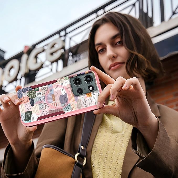 for Moto G 2025 Case Women - Compatible with MagSafe Cute Girls Magnetic Protective Phone Cover Girly Kawaii Unique Pretty Heavy Duty Shockproof Design for Motorola Moto G 5G 2025 Cases