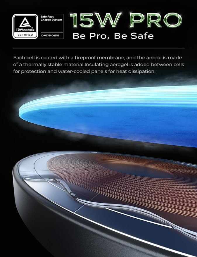 LISEN for Magsafe Car Charger Dashboard, 360° Rotatable Mag Safe Charger Car Mount iPhone 16 Pro Max, Ultra Magnetic Wireless Car Charger for Car Mount for iPhone 15 14 Pro Max, Black