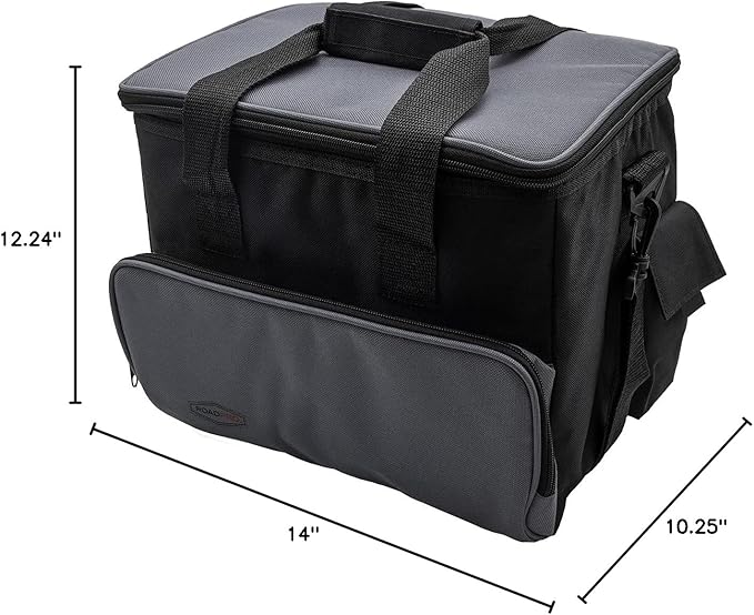 RoadPro RP5370 12-Volt Soft Sided Cooler Bag - Portable Camping 12V Electric Cooler for Camping Tailgating Traveling Plug in Cooler - Cools 35 Degrees Below Ambient Temperature