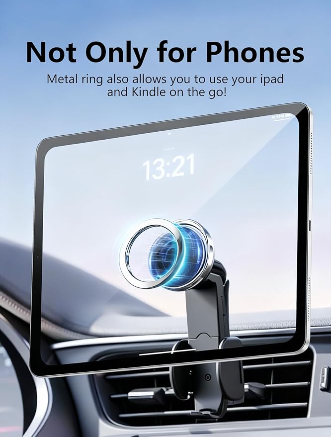 Metal Ring for Phone Case(0.4mm),Compatible with Magnetic Ring Charger/Mount/Phone Holder Conversion Accessories,Applicable Universal Adhesive Metal Rings(NO Magnet) for iPhone Samsung Case(10PCS)