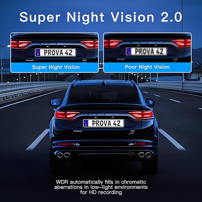 360 Degree View 4 Channel Dash Cam Front and Rear Inside Left Right, TOPGOOSE Dash Camera for Cars FHD 1080P,Free 64GB Card,Multi-Ch Dash Camera for Cars,Black Box Trafflc Recorder,G-Sensor