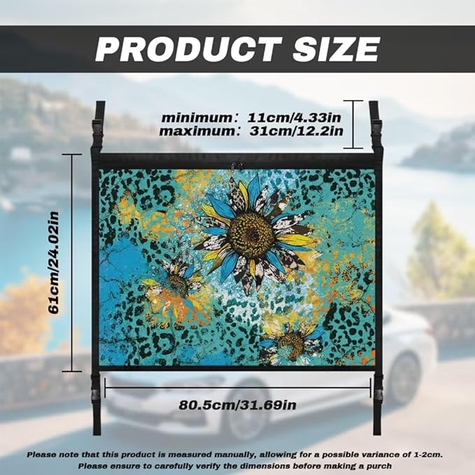 Sunflower Spot Car Roof Storage Bag Auto Seat Storage Hanging Bag All Car Storage Organizers Vehicle Passenger Seat Organization and Storage for Kids Adults