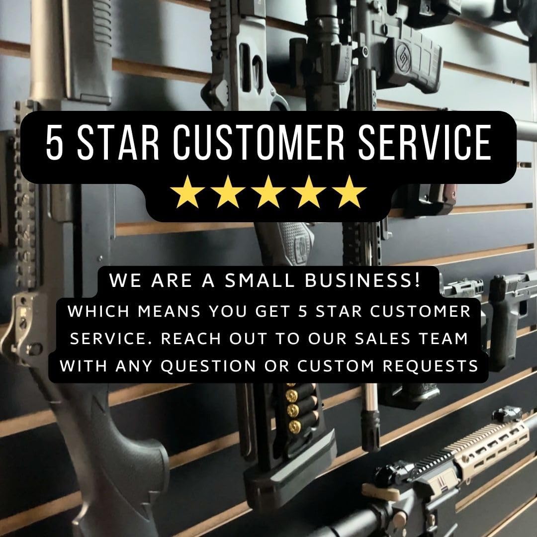 Spartan Mounts Locking .223/5.56 Rifle Mount Wall Display | Low Profile Floating Design Vertical and Horizontal Mounting Solution | Gun Room Safe Storage Organzation | Made in USA