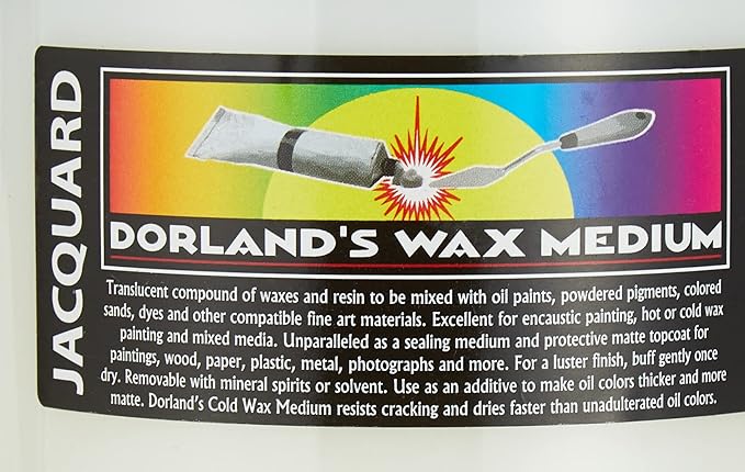 Jacquard Dorlands Wax - 16 Ounce - Versatile Pure Wax and Damar Resin - Protective Topcoat for Sealing and Finishing