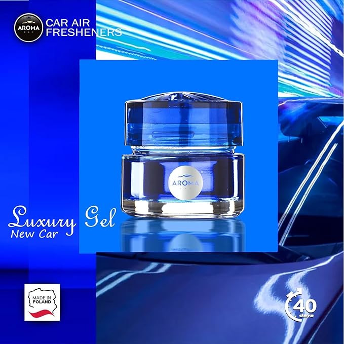 Majic Gel Car Perfumes Auto, Home and Office Air Freshener & Odor Neutralizer (1 Pack, New Car)