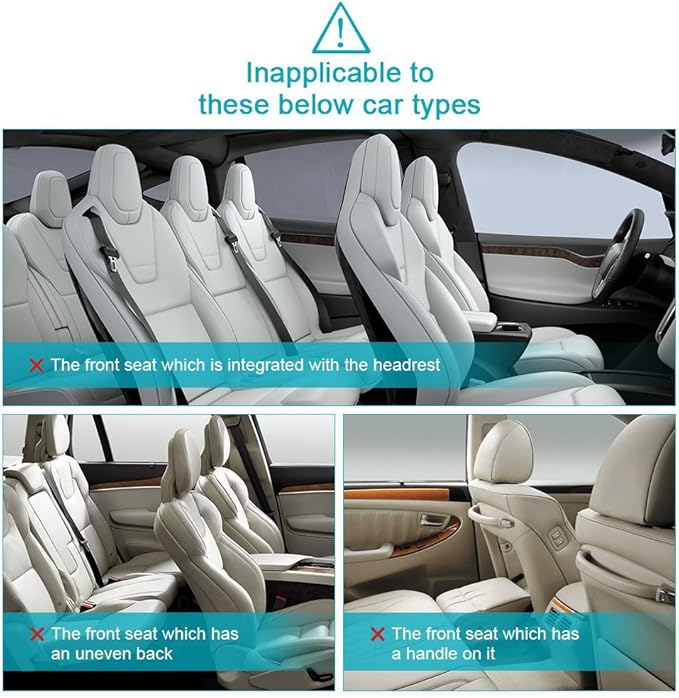 Oasser Seat Back Protector Kick Mats 12.9" I pad Holder 2 Pack XL with 1 Tissue Box Car Seat Organizer Back of Seat Protector Clear 2 Large Car Organizers and Storage