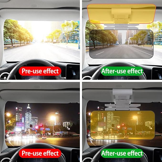 Car Sun Visor Extender-Glare Reflect Light Sun Visor Anti-Ultraviolet Business Vehicle Automobile Suppliesused Both Day and Night Plastic for Vehicles Sunshade
