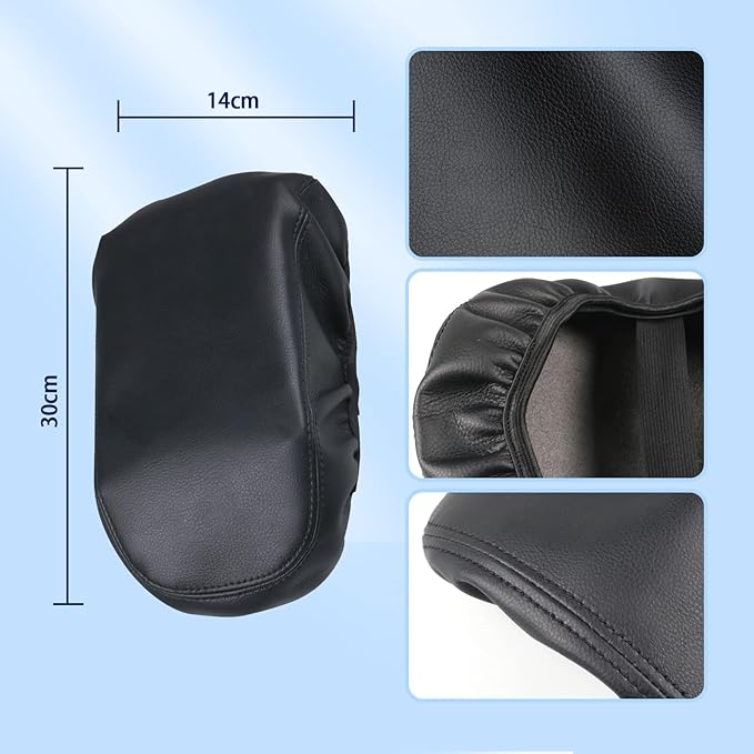 2019-2025 2026 XC40 Center Console Cover for Volvo XC40 (Core/Plus/Ultra/Ultimate/Momentum/R-Design/Inscription), Waterproof&Comfy Lether Armrest Cover 2023 2024 2025 XC40 Accessories (Black)