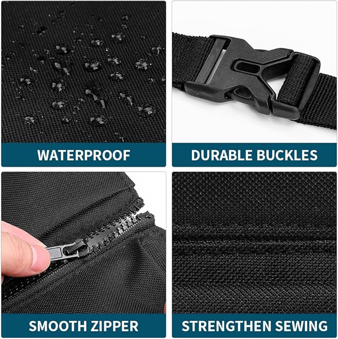 ORIENT FAMULAY Hanging Car Trunk Organizer with Cooler, Large Pockets, Zippers Detachable Seat Back Waterproof Car Storage Trunk Organizer for Jeeps, SUVs, Black
