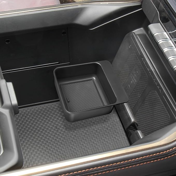PIMCAR Center Console Hanging Box Compatible with 2019-2026 Dodge RAM 1500 2500 3500 Organizer Tray Armrest Storage Accessories(Only Fit Full Center Console and Bucket Seats)