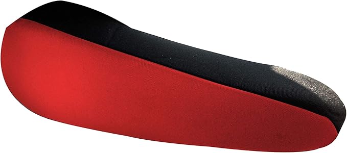 FH Group Flat Cloth Fabric Red Armrest Cover Semi-Universal Fit, One Pair Red