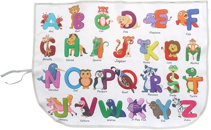Car Window Shades for Side Windows Baby and Kids,Car Back Window Sun Shade Covers,Strong Magnetic Sunshades Curtains for Truck,27.5" x 19.5" (Animal Alphabet)